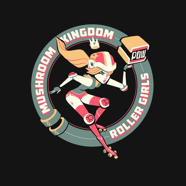 Mushroom Kingdom Roller Girls-womens fitted tee-Glen Brogan