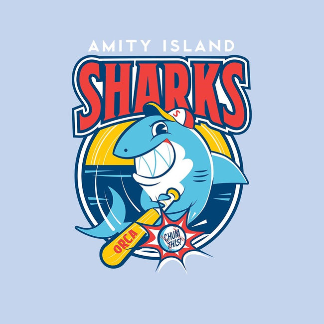 Amity Island Sharks-womens fitted tee-Dave Perillo