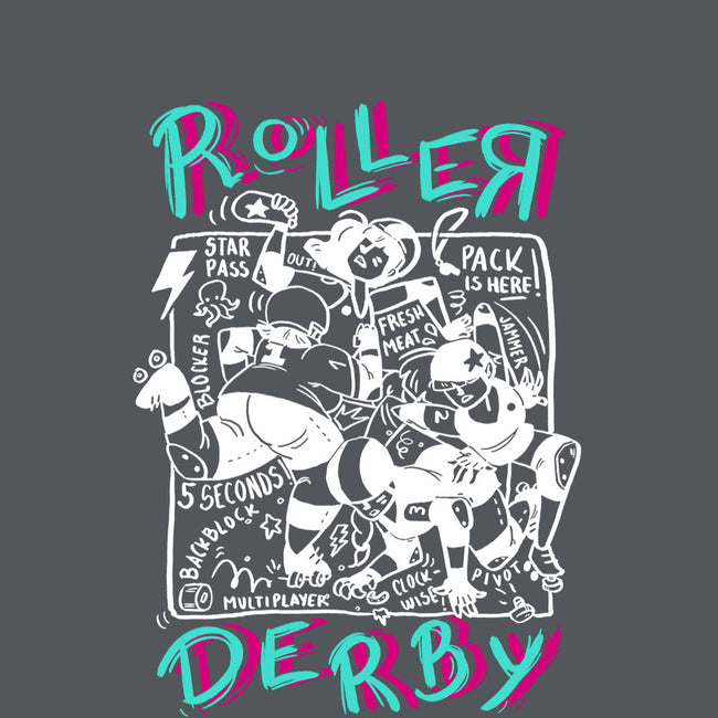 Roller Derby Chaos-womens basic tee-theteenosaur