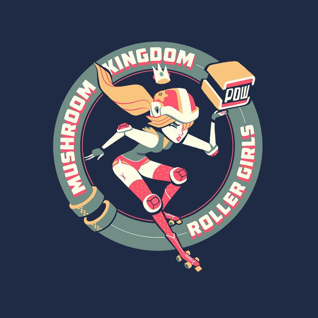 Mushroom Kingdom Roller Girls-womens fitted tee-Glen Brogan