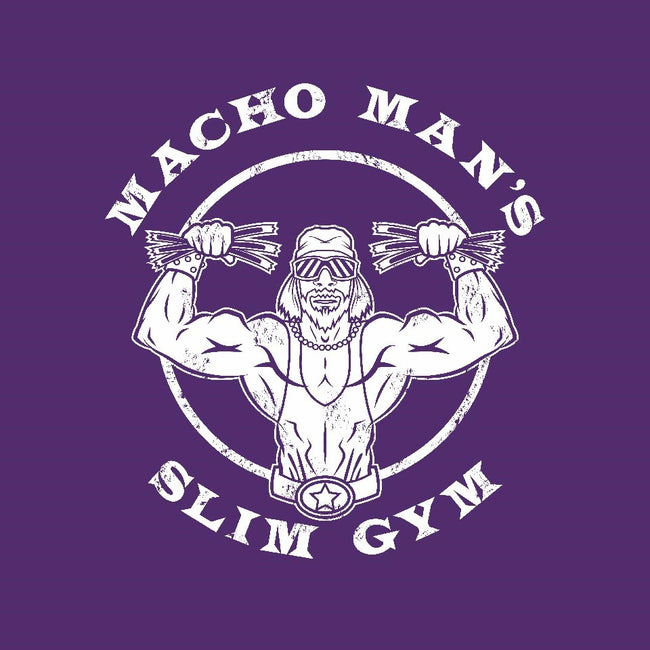 Macho Man's Slim Gym-womens fitted tee-krusemark