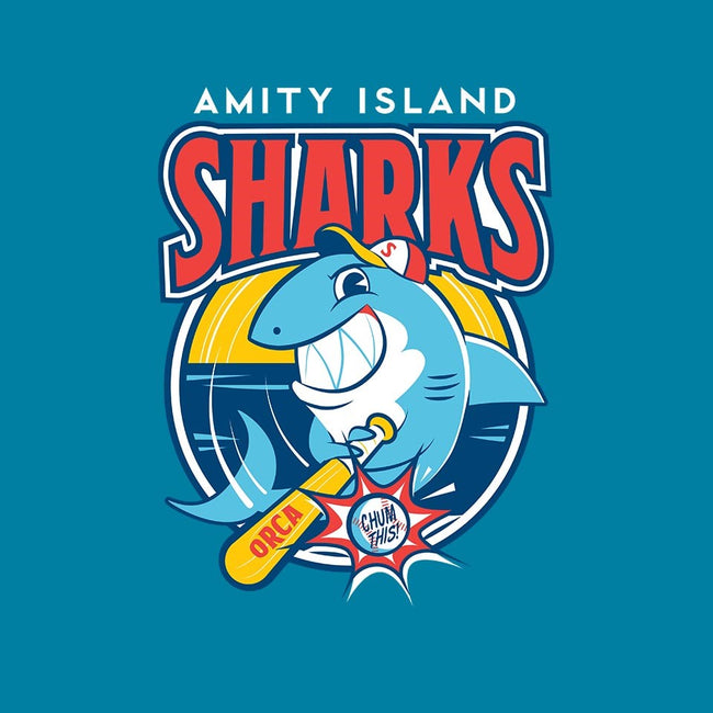 Amity Island Sharks-womens basic tee-Dave Perillo