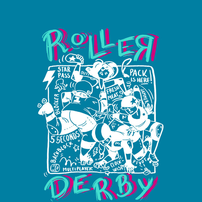 Roller Derby Chaos-mens long sleeved tee-theteenosaur
