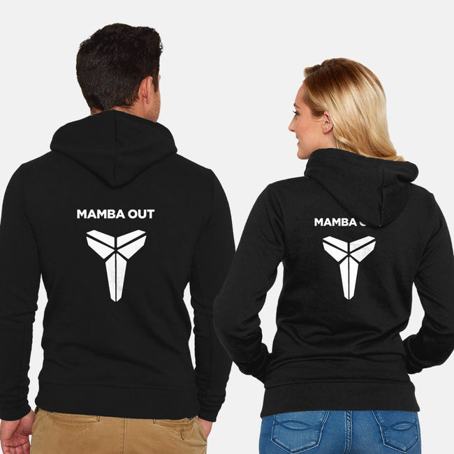Mamba Out-unisex zip-up sweatshirt-Rivaltees