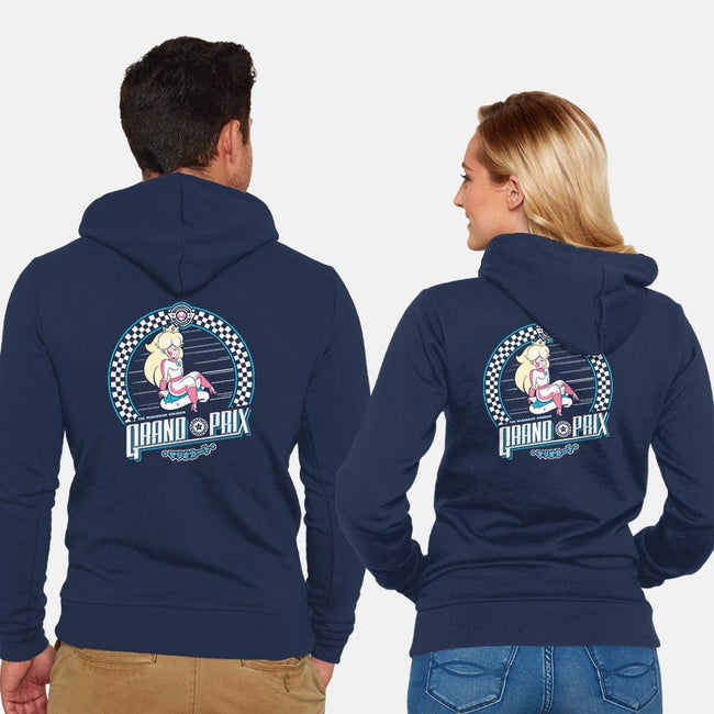 Mushroom Kingdom Grand Prix-unisex zip-up sweatshirt-owlhaus