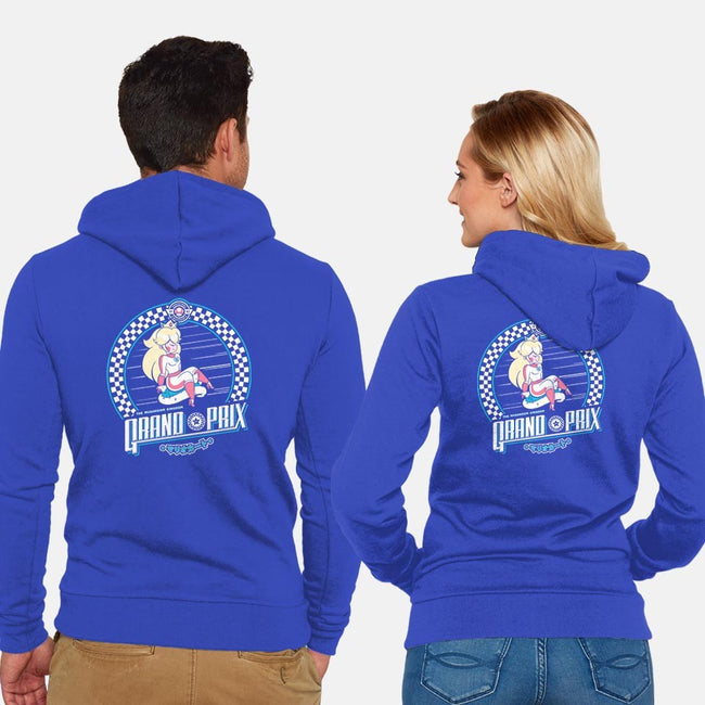 Mushroom Kingdom Grand Prix-unisex zip-up sweatshirt-owlhaus