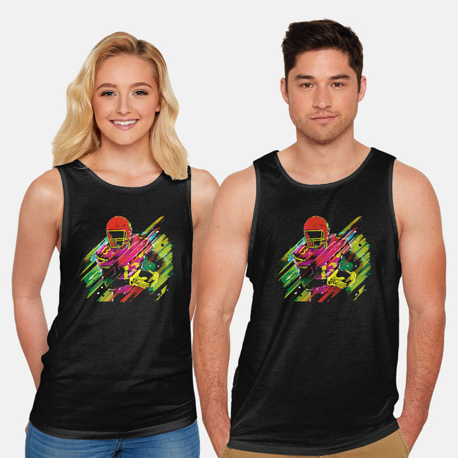 Race to the Touchdown-unisex basic tank-Frederic Levy-Hadida