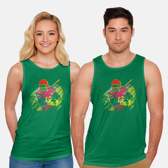 Race to the Touchdown-unisex basic tank-Frederic Levy-Hadida