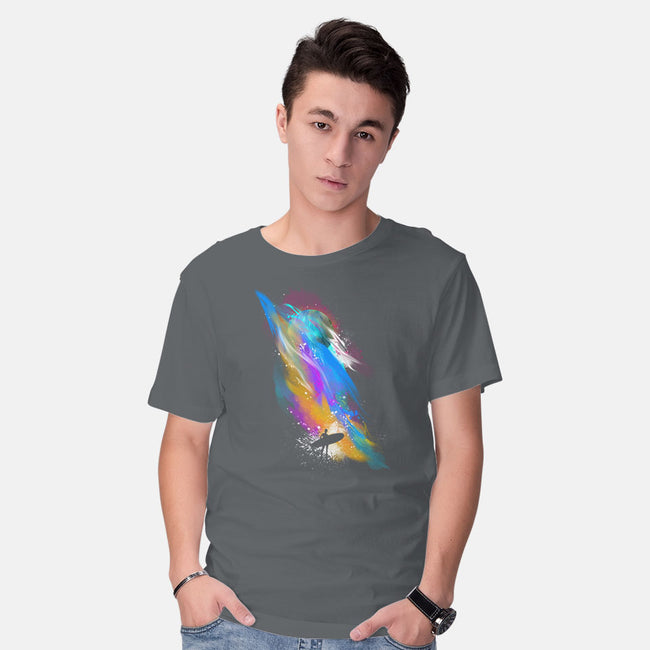 Space Surfin'-mens basic tee-Frederic Levy-Hadida