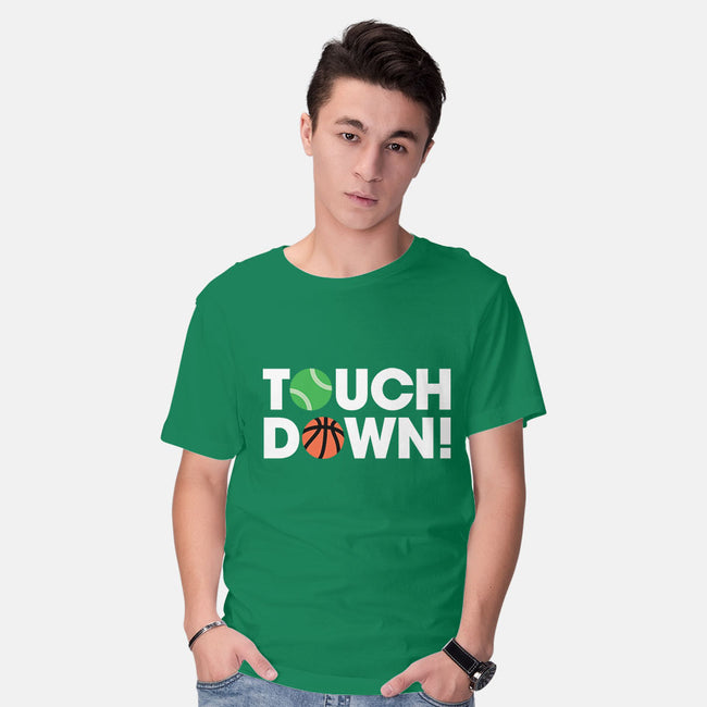 Touchdown-mens basic tee-Andrew Gregory