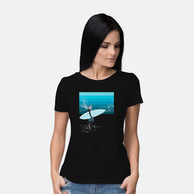 Heading Out-womens basic tee-Frederic Levy-Hadida