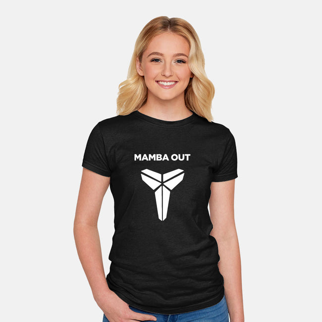 Mamba Out-womens fitted tee-Rivaltees