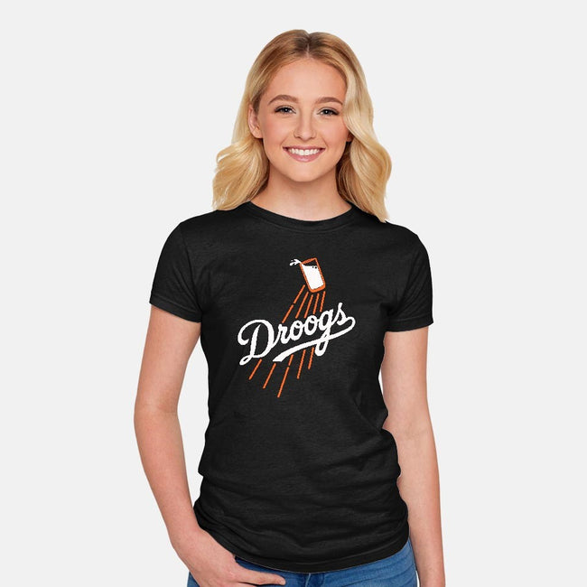 Major League Droogs-womens fitted tee-karlangas