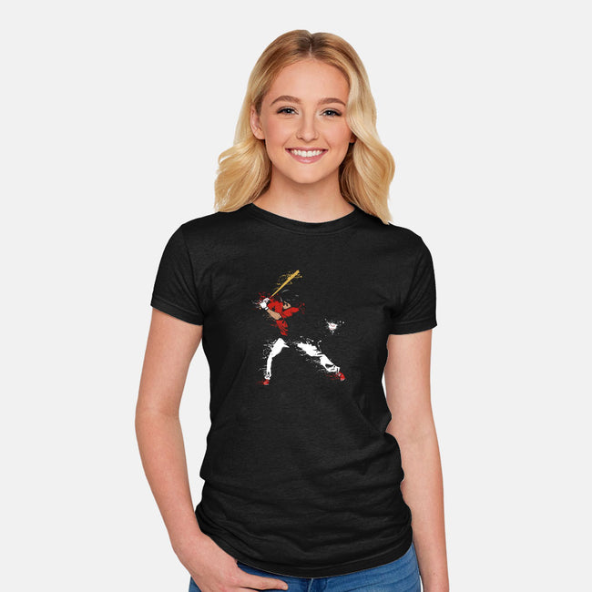 Swing Splatter-womens fitted tee-ducfrench