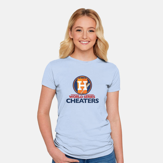 World Series Cheaters-womens fitted tee-TrentWorden