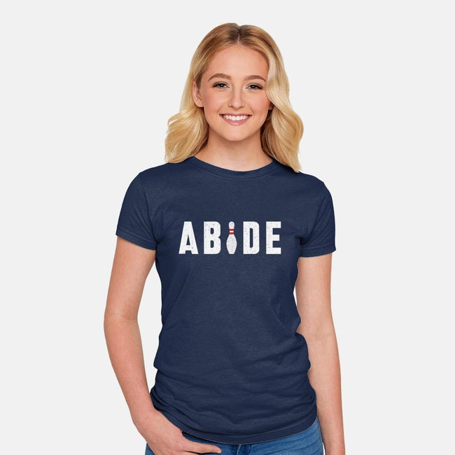 Abide-womens fitted tee-lunchboxbrain