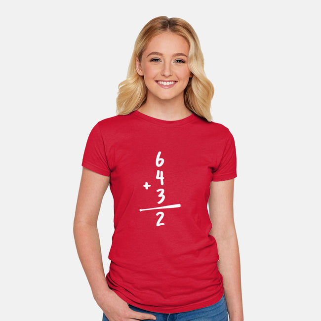 Double Play-womens fitted tee-RivalTees