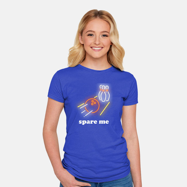 Spare Me-womens fitted tee-RivalTees